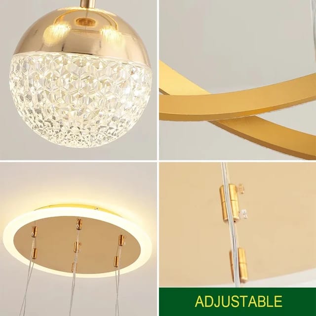 Modern Chandelier Pendant Indoor Lamp, LED Ceiling Decor Light With Remote Modern Chandelier Pendant Indoor Lamp, LED Ceiling Decor Light With Remote