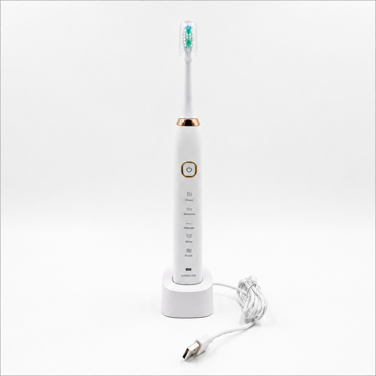 Electric Toothbrush with 5 Brushing Modes, Wireless Charging
