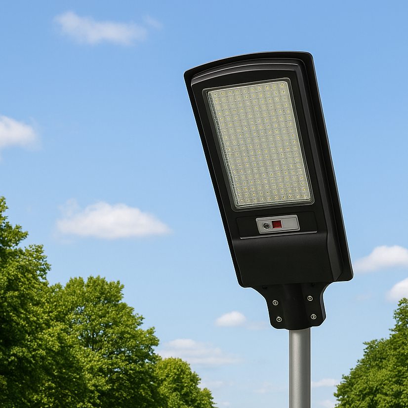 Solar LED Street Light with Motion Sensor, Waterproof Outdoor Lamp for Garden, Street & Yard Lighting