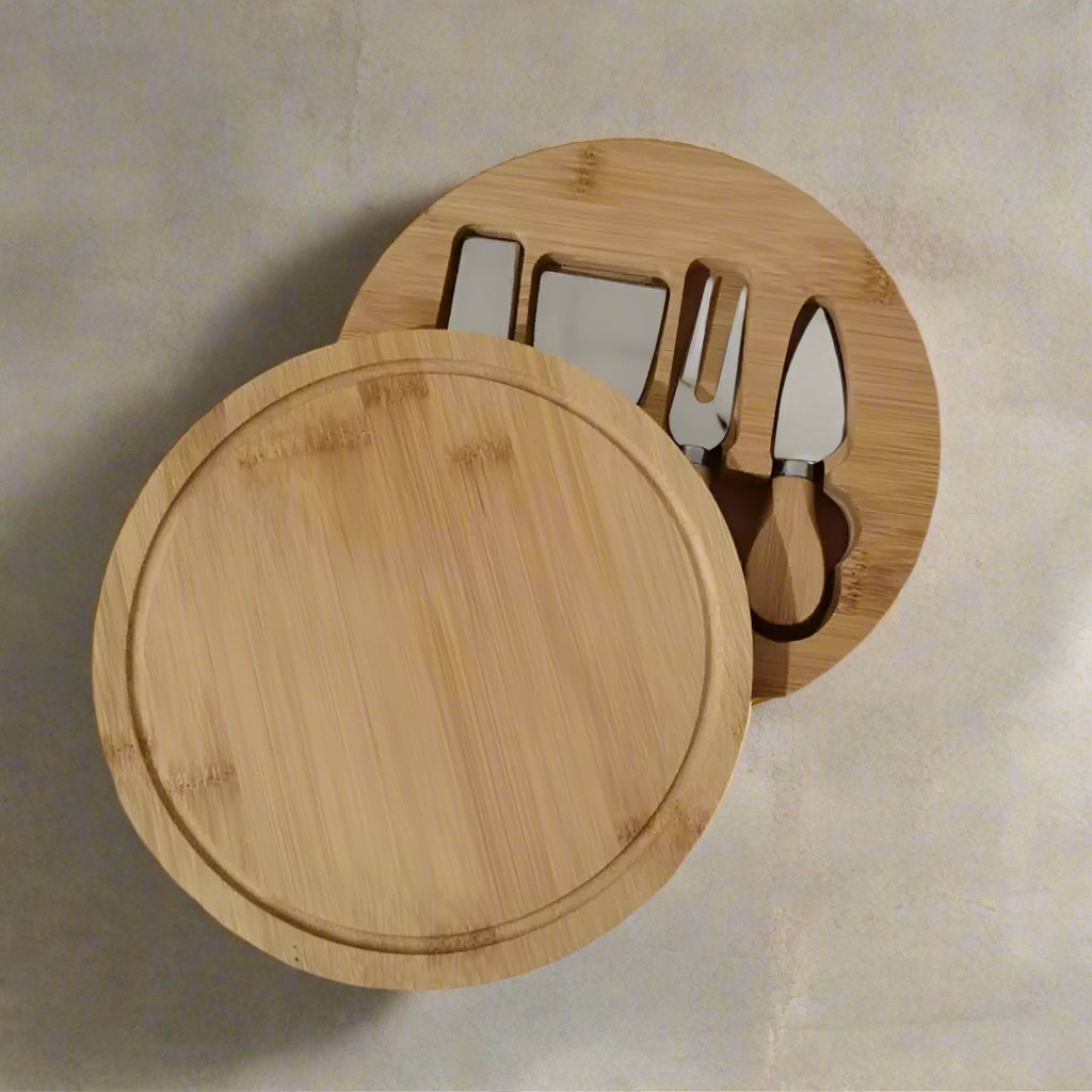 Cheese Board Platter and Knife Set.