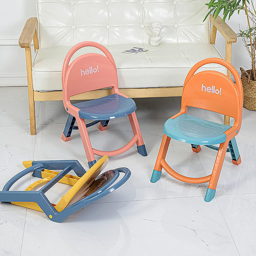 Child Folding Chair – Kids Study Stool, Portable & Lightweight Seat