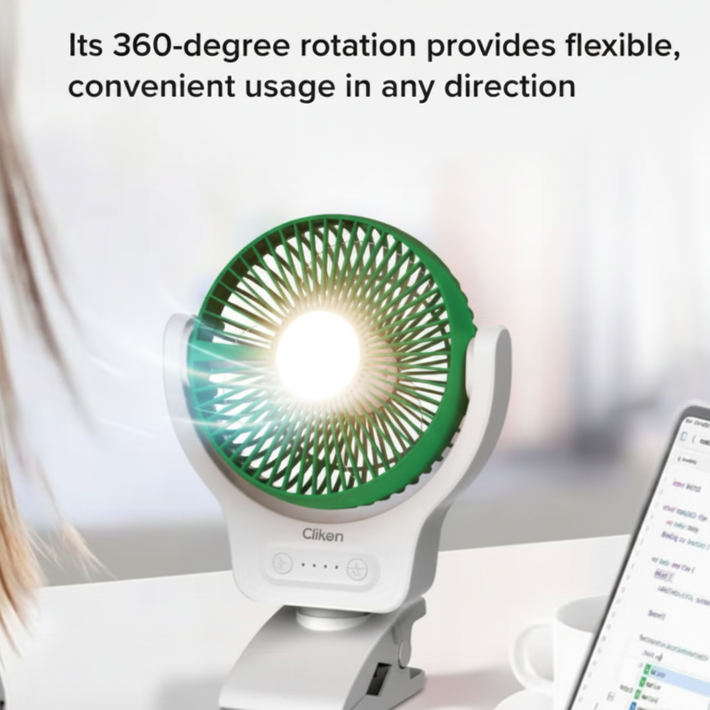 Clikon Eco Cool Rechargeable Fan.