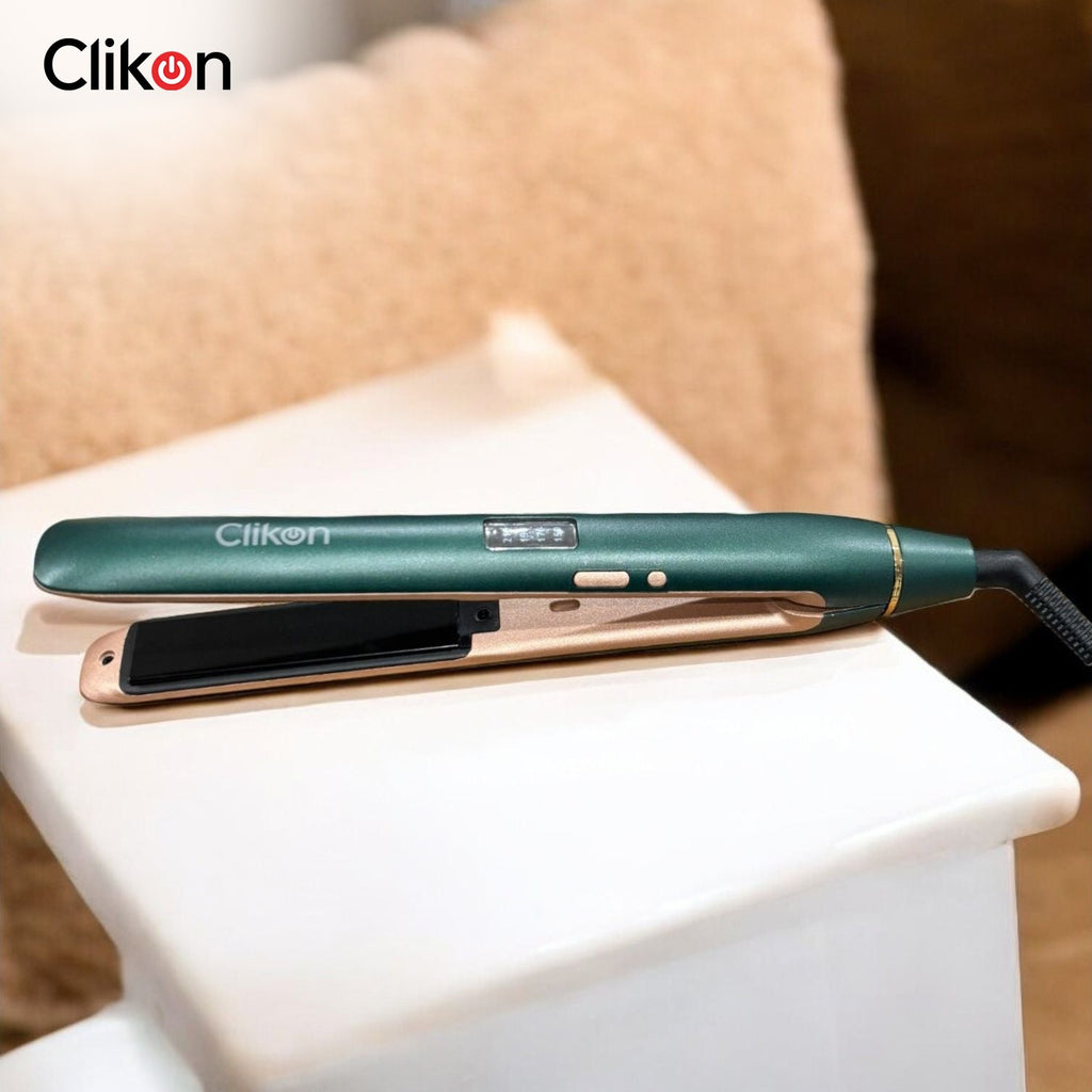 Clikon Hair Straightener with Ceramic Plates & Rapid Heating Clikon Hair Straightener with Ceramic Plates & Rapid Heating