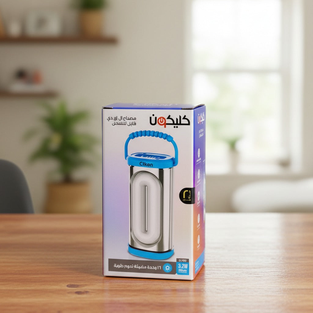 Pack of Clikon LED Rechargeable Lantern is Kept on a Table.