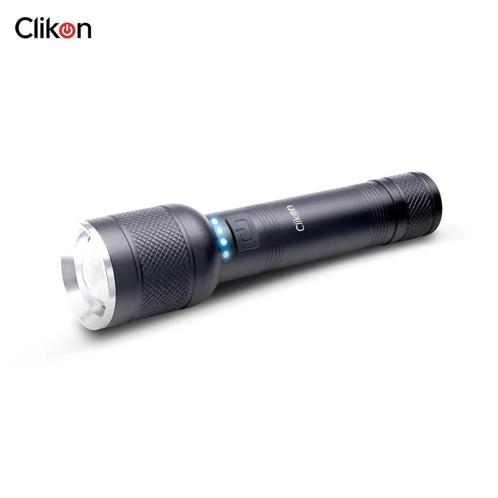 Clikon PureGlow LED Flashlight, Rechargeable Zoom Torch - CK8045 Clikon PureGlow LED Flashlight, Rechargeable Zoom Torch - CK8045