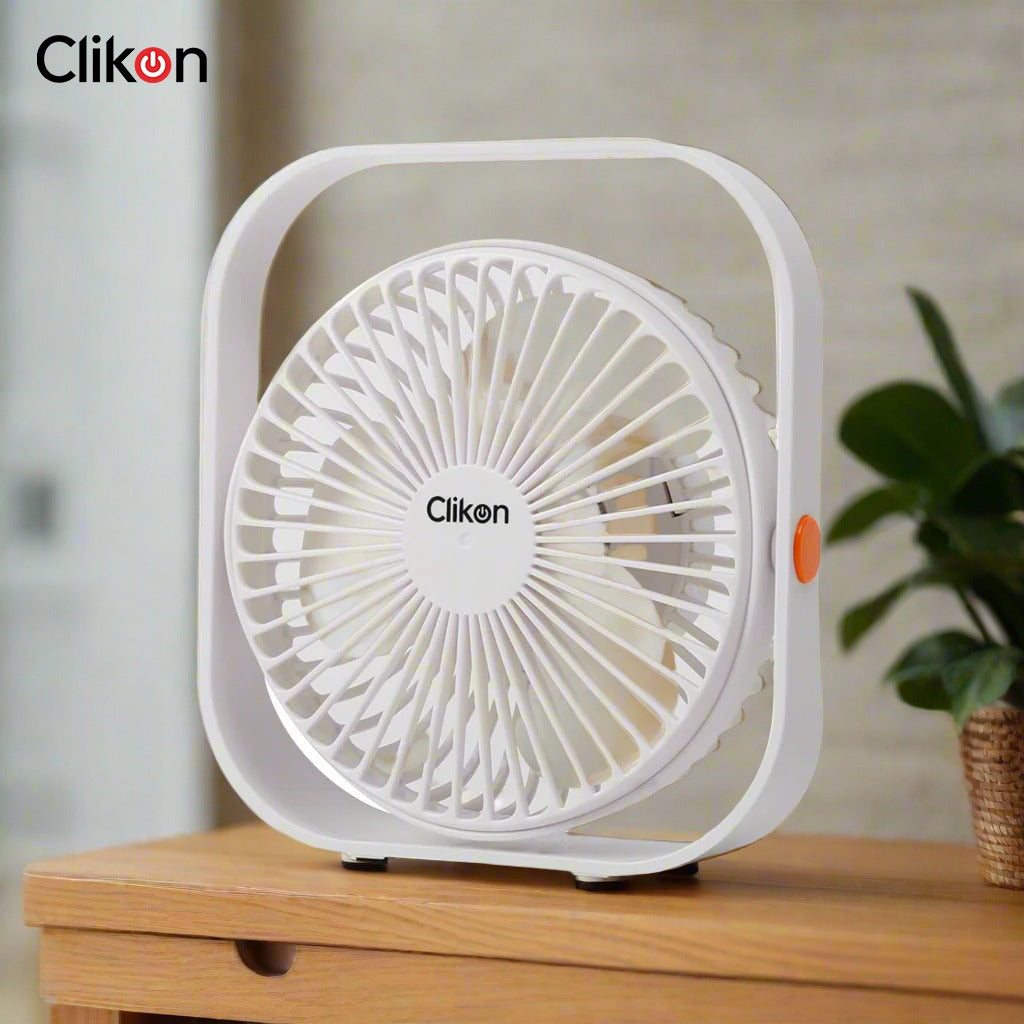 Clikon Stormy Wind 6 Inch Portable Rechargeable Fan.