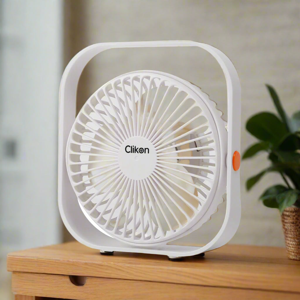 Clikon Stormy Wind 6 Inch Portable Rechargeable Fan.