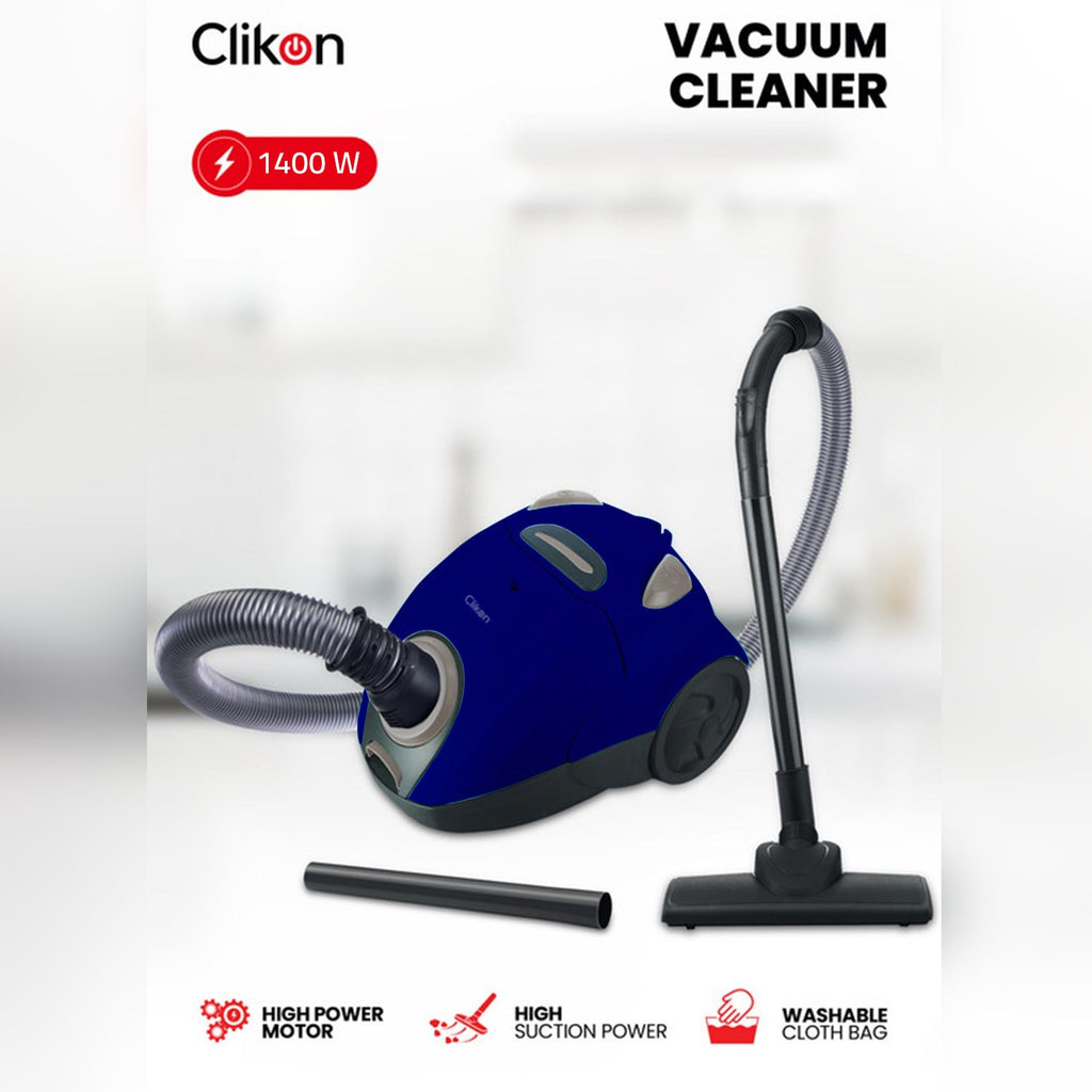 Clikon Vacuum Cleaner, 1400W Powerful Suction - CK4022 Clikon Vacuum Cleaner, 1400W Powerful Suction - CK4022