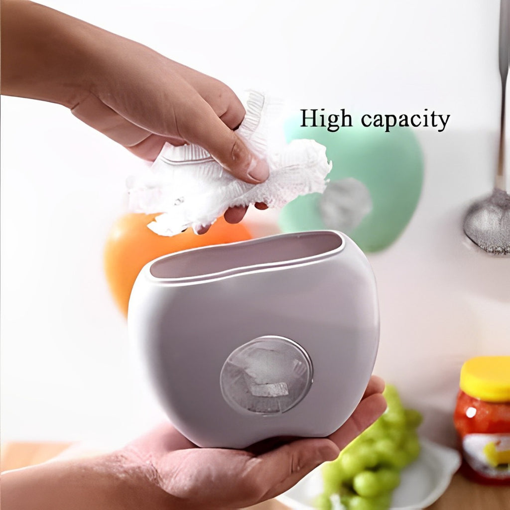 Wall Mounted Plastic Wrap Storage Box, Cling Film Storage Dispenser, Grocery Bag Organizer For Kitchen Wall Mounted Plastic Wrap Storage Box, Cling Film Storage Dispenser, Grocery Bag Organizer For Kitchen