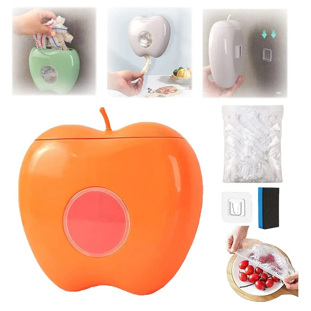 Wall Mounted Plastic Wrap Storage Box, Cling Film Storage Dispenser, Grocery Bag Organizer For Kitchen Wall Mounted Plastic Wrap Storage Box, Cling Film Storage Dispenser, Grocery Bag Organizer For Kitchen