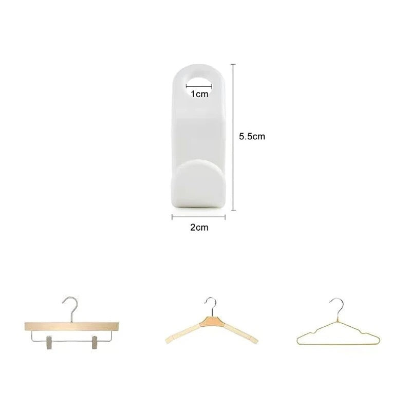 Clothes Hanger Connector Clips with its size
