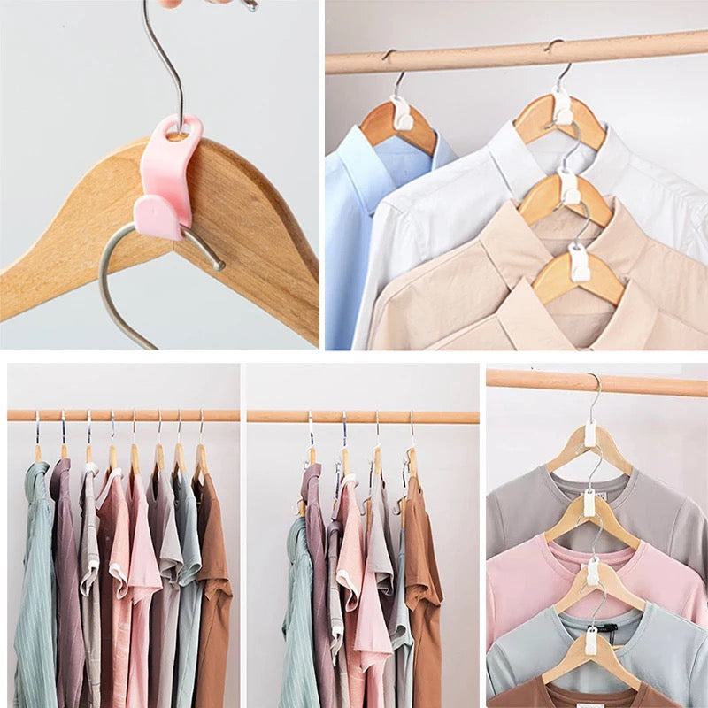 Clothes Hanger Connector Clips - Space-Saving Multi-Layer Closet Hooks 10 Pcs Clothes Hanger Connector Clips - Space-Saving Multi-Layer Closet Hooks 10 Pcs