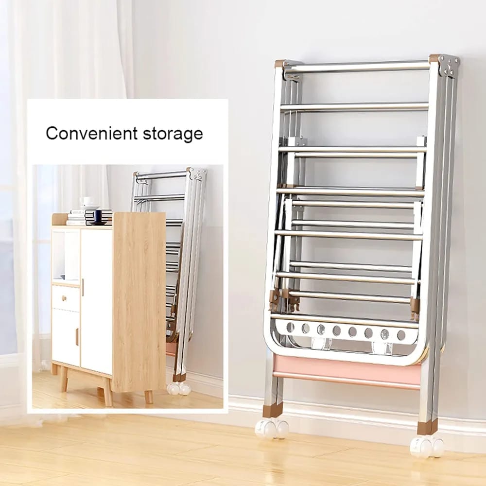 Cloth Drying Rack, Foldable Cloth Rail, Cloth Hanger Laundry Stand