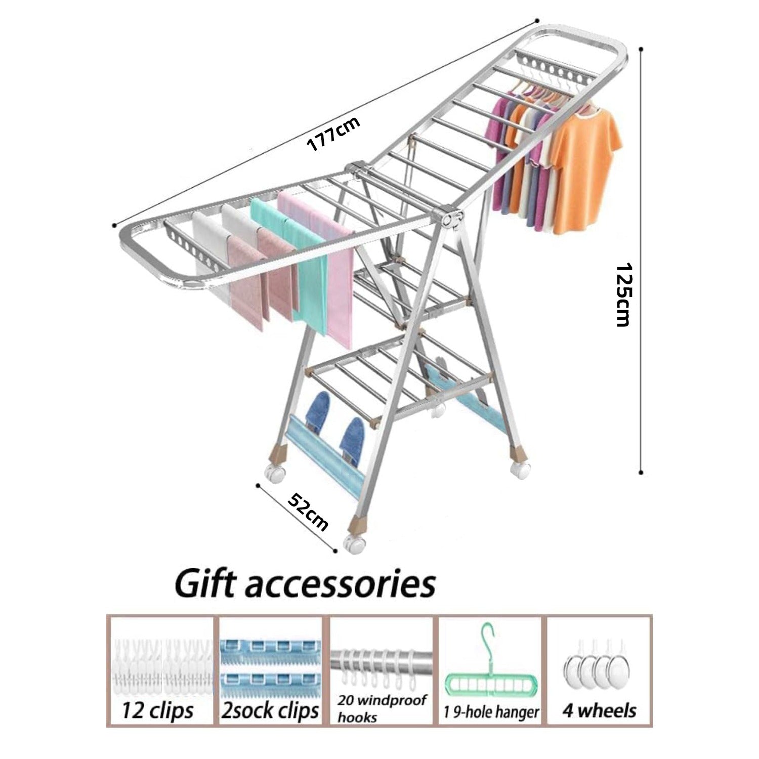 Size Of Cloth Drying Rack.