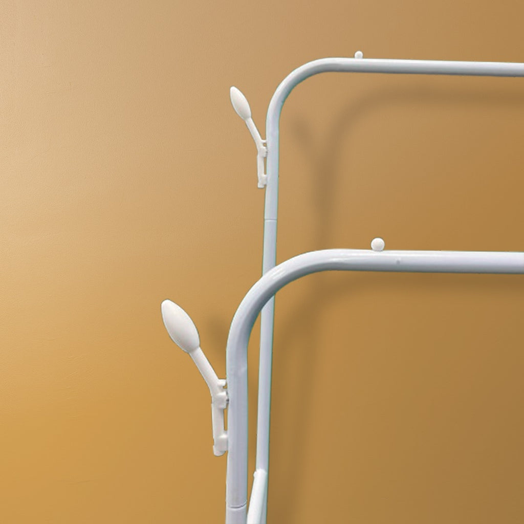 Cloth Organizer Stand, Double Rail Garment Display Rack Cloth Organizer Stand, Double Rail Garment Display Rack