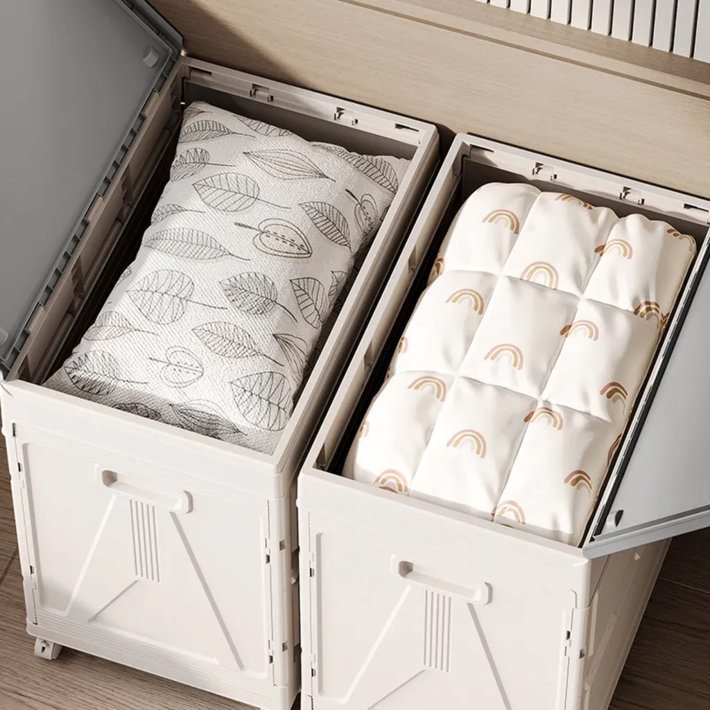 Foldable Cloth Storage Organizer Box, Large Capacity Multi-Purpose Container Rack Foldable Cloth Storage Organizer Box, Large Capacity Multi-Purpose Container Rack