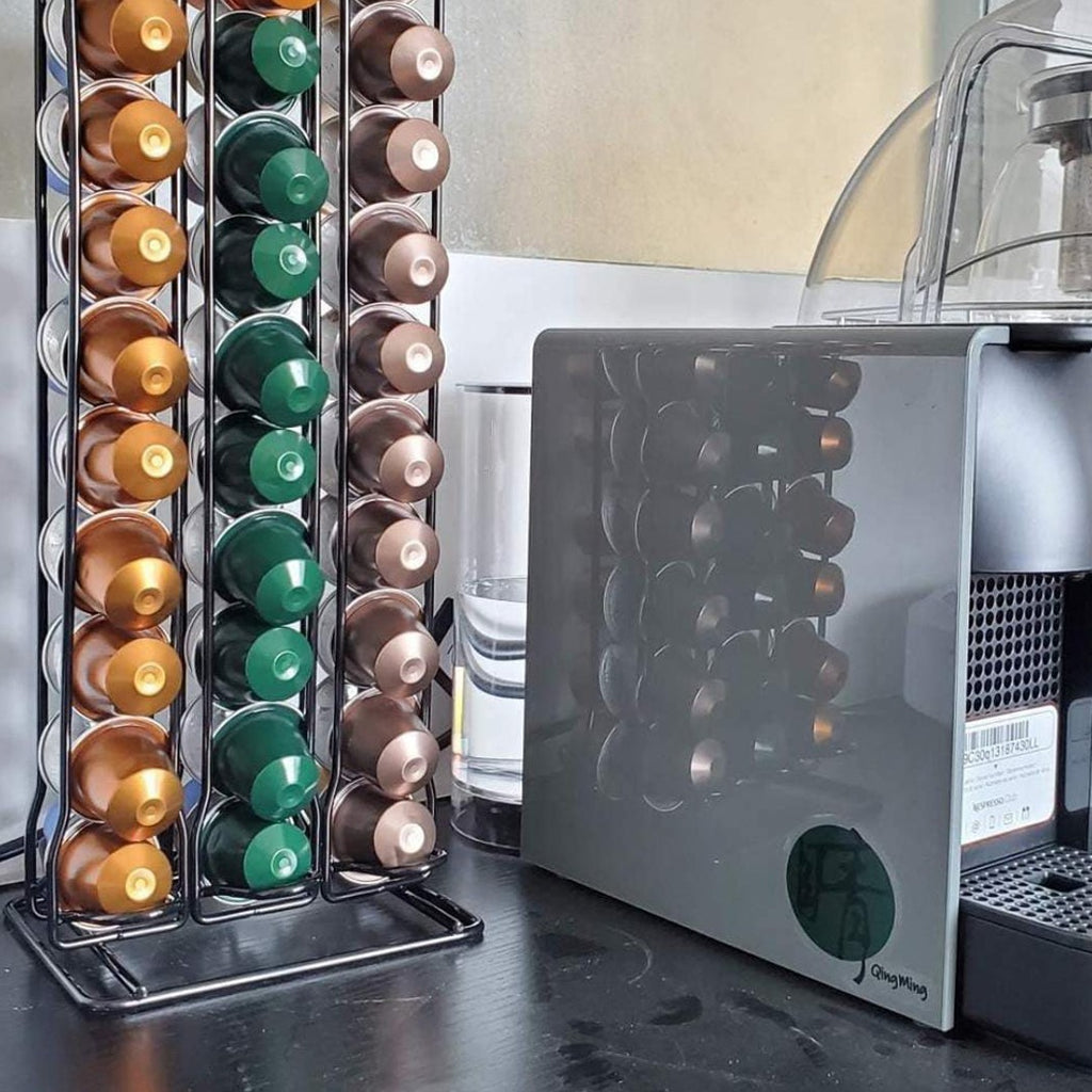 Coffee Pod Storage Rack Dispenser, Nespresso Coffee Capsule Stand For