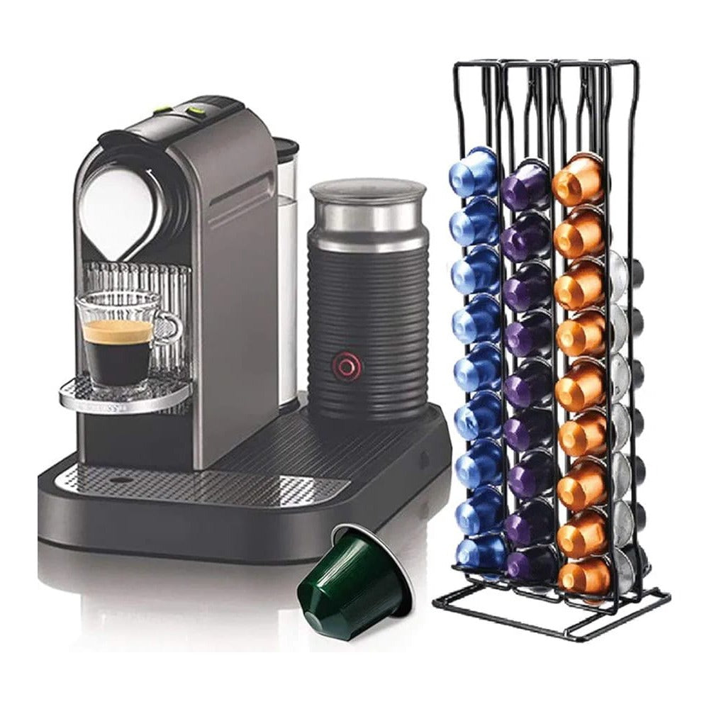 Coffee Pod Storage Rack Dispenser, Nespresso Coffee Capsule Stand For