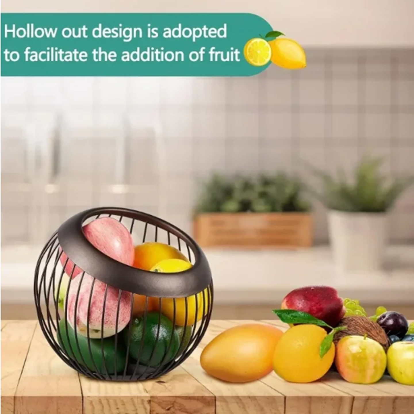 A Coffee Pod Holder Filled with Fruits.