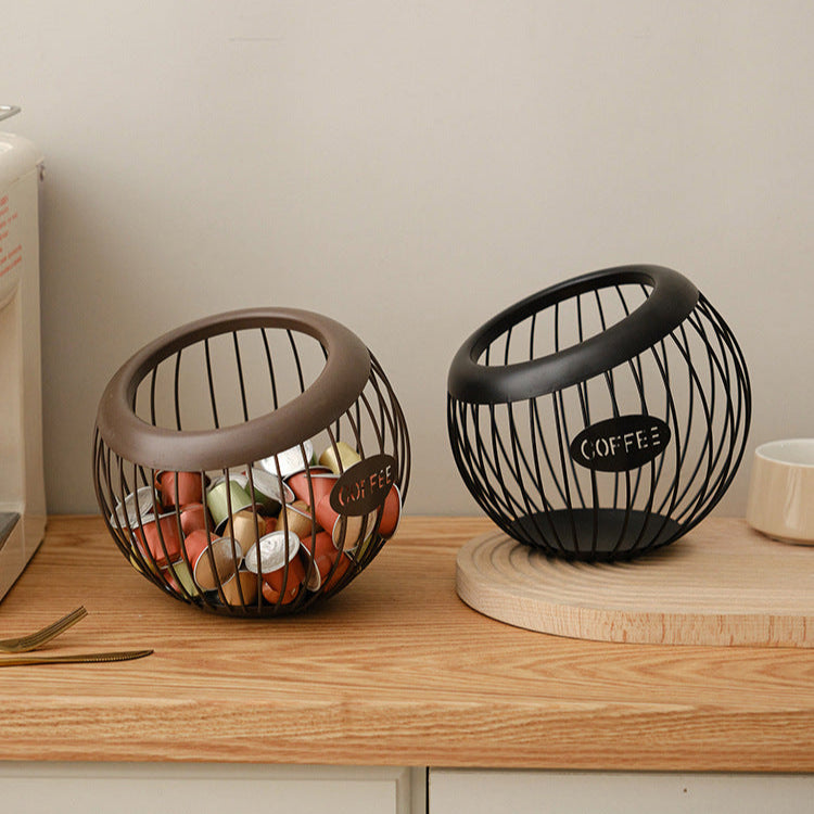 Coffee Pod Holder, Coffee Capsule Storage Basket Organizer Coffee Pod Holder, Coffee Capsule Storage Basket Organizer