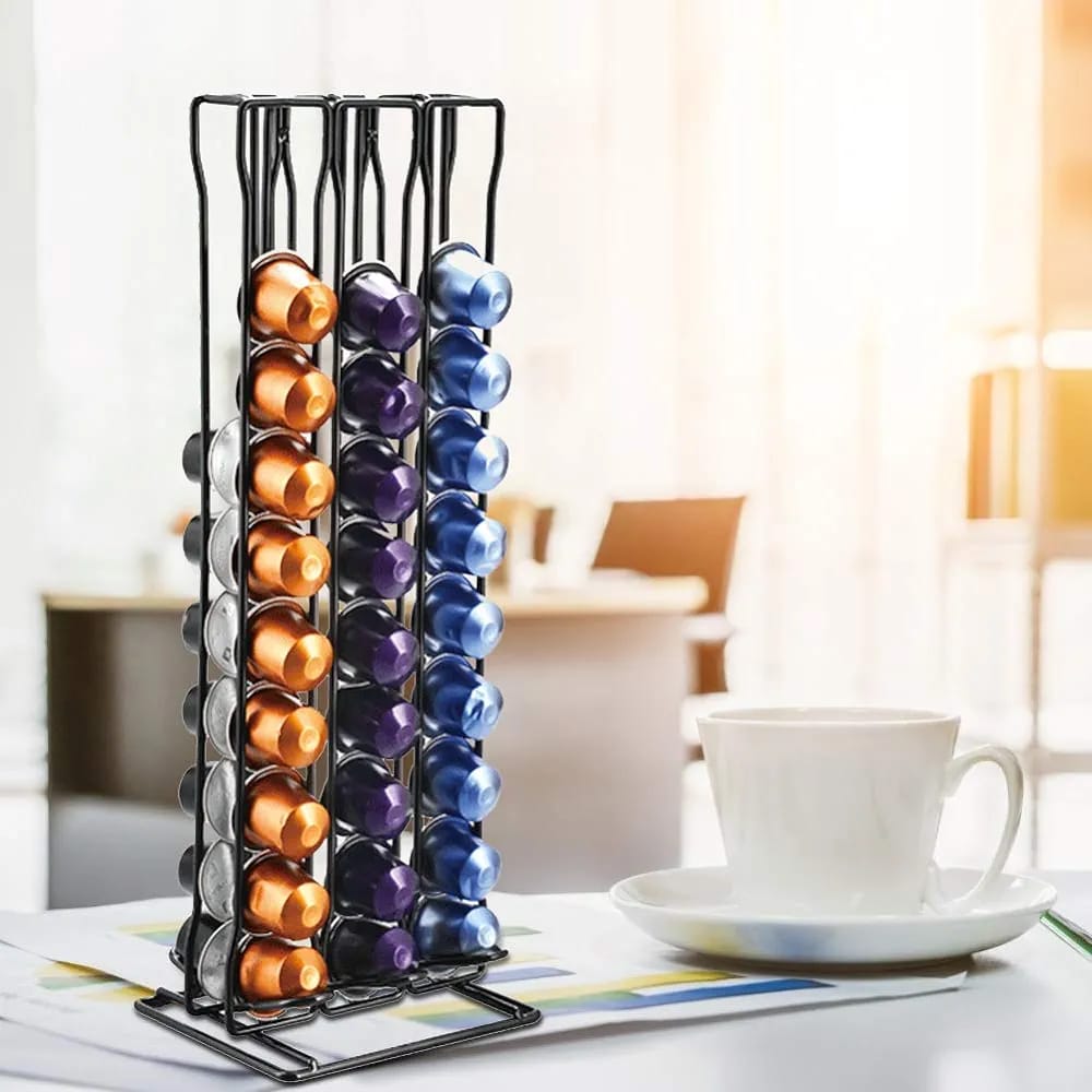 Coffee Pod Storage Rack Dispenser.