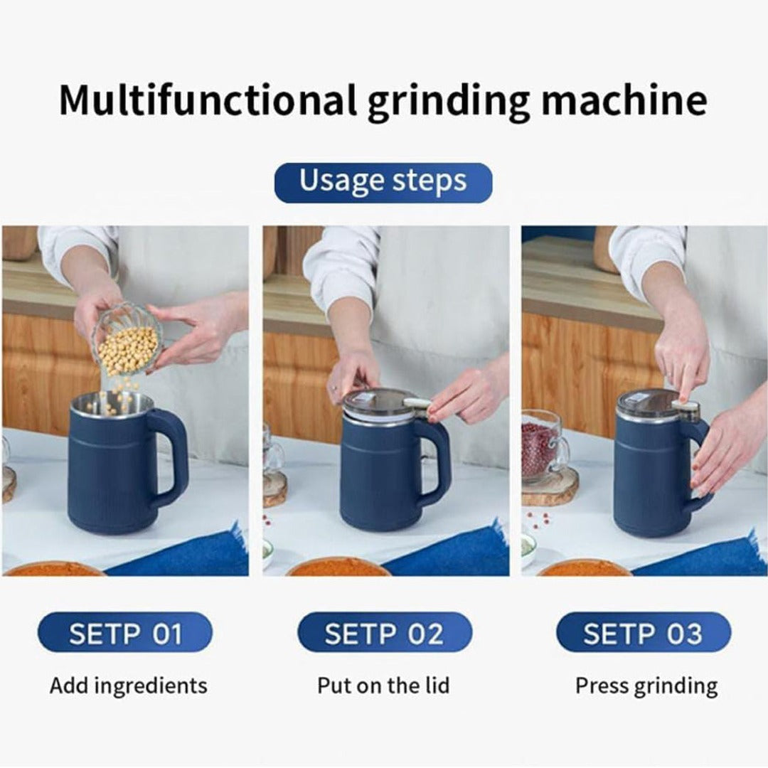 Usage Steps Of Coffee Spice Fine Powder Grinder.