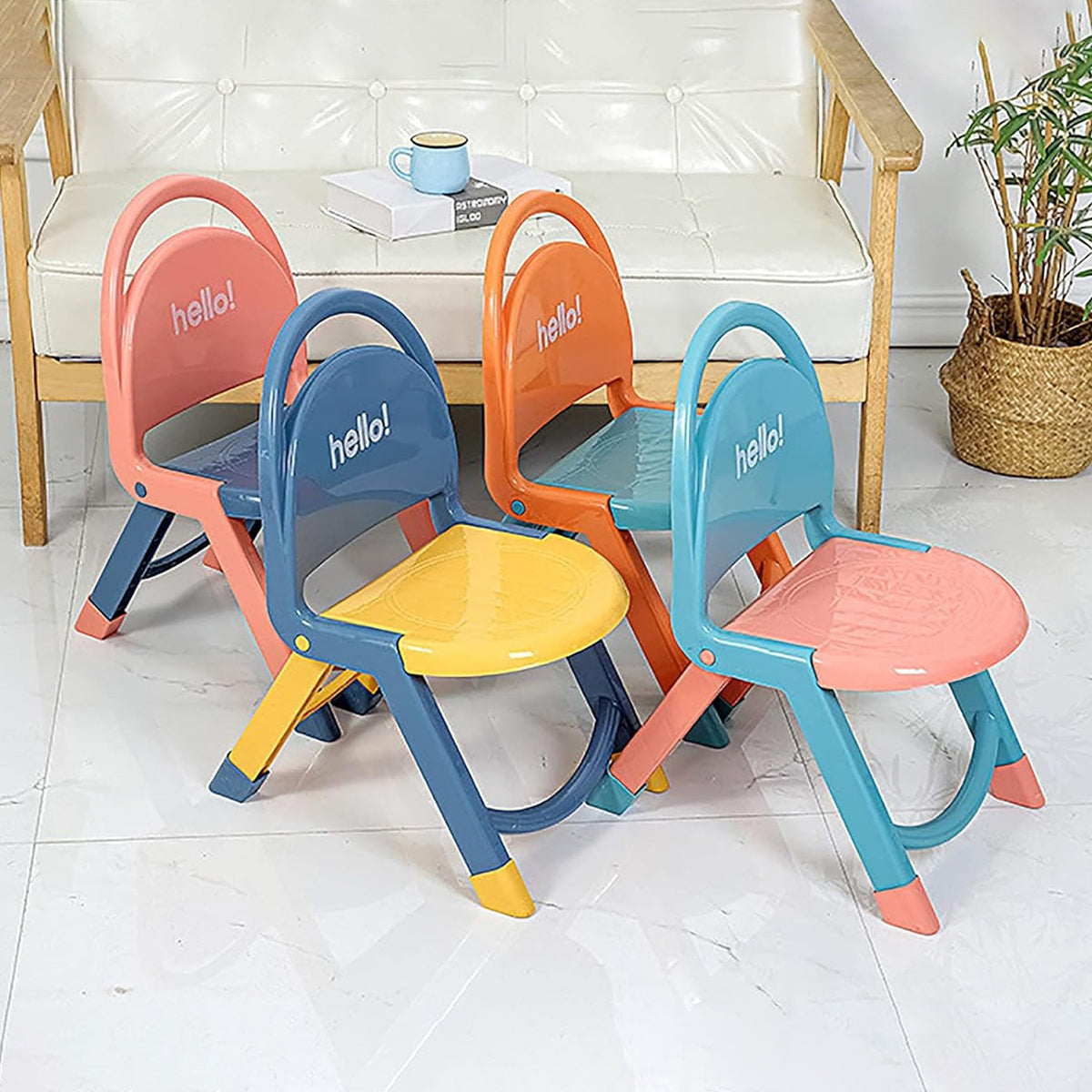 Child Folding Chair In Different Colors.