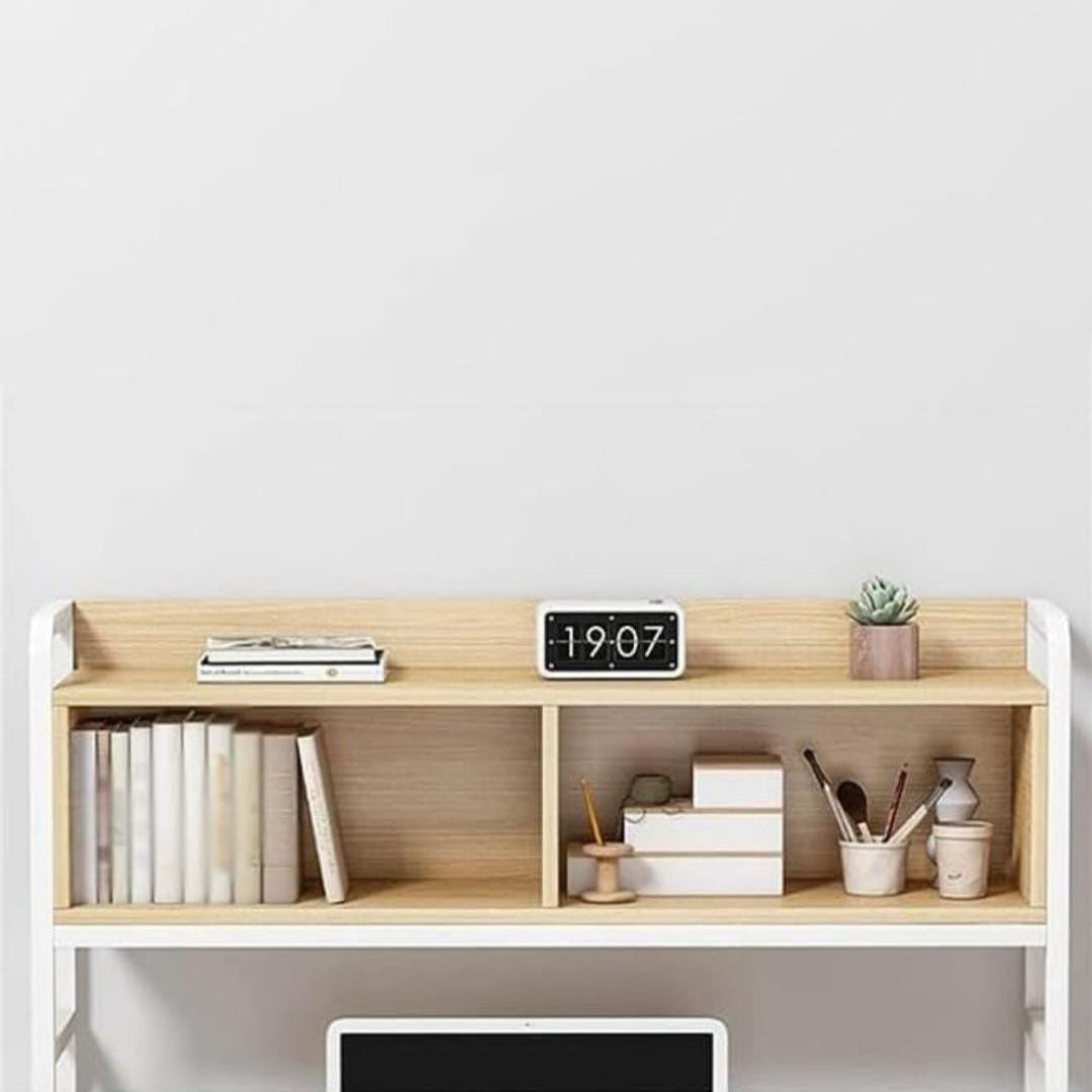 Upper Shelf Of A Computer Desk.