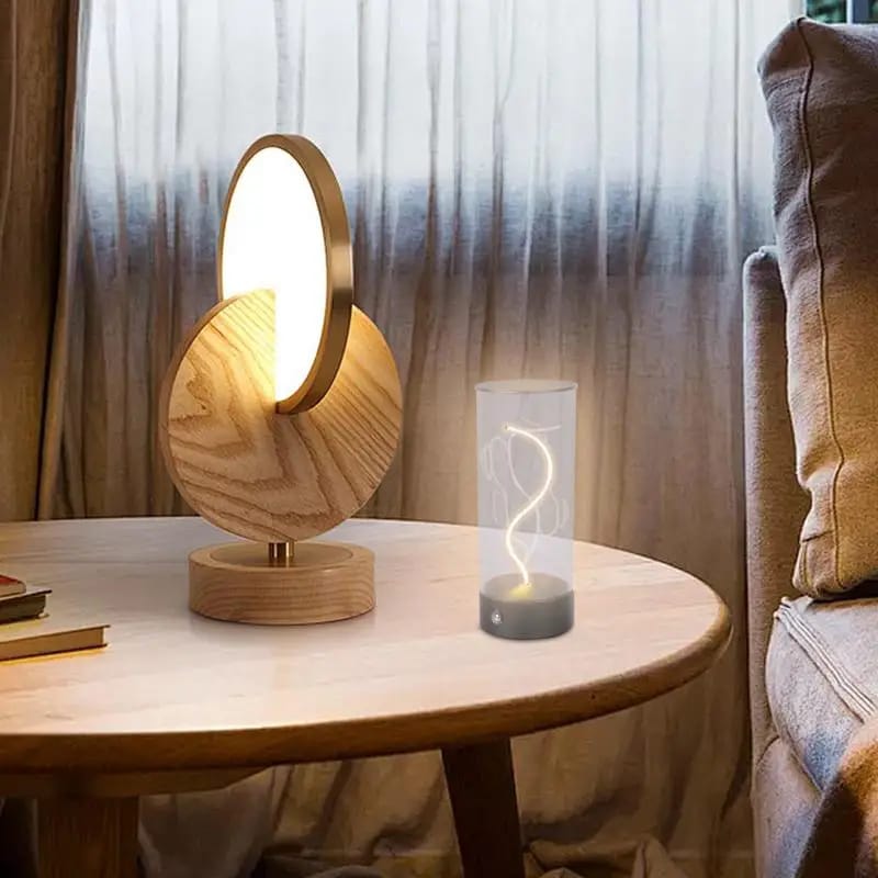 Creative Night Light Lamp is Placed in a Table.