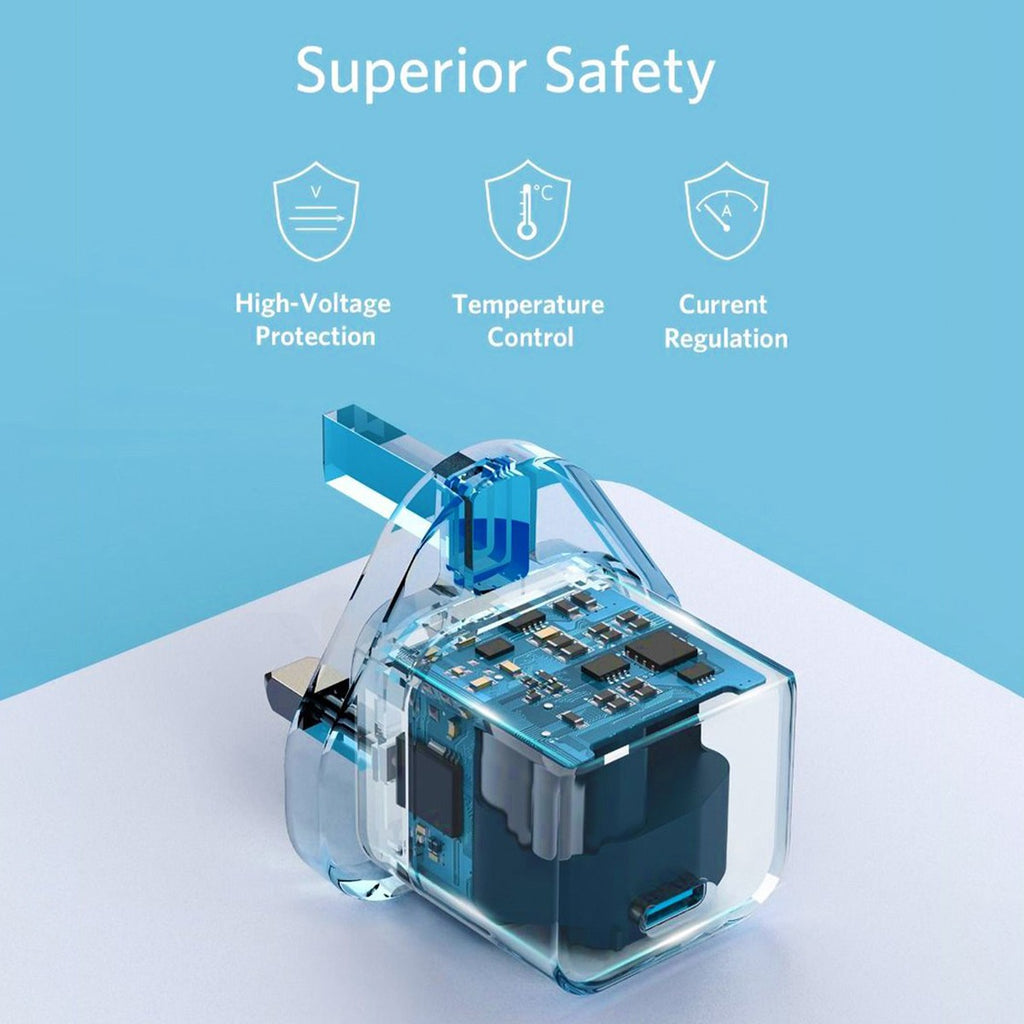 Anker Powerport III Cube شاحن بقدرة 20 واط، منفذ عالي السرعة بحجم صغير Anker Powerport III Cube شاحن بقدرة 20 واط، منفذ عالي السرعة بحجم صغير