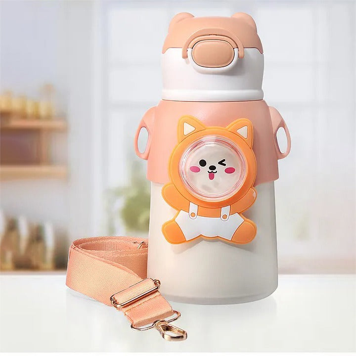 Cute Cartoon Bear Water Bottle for Kids