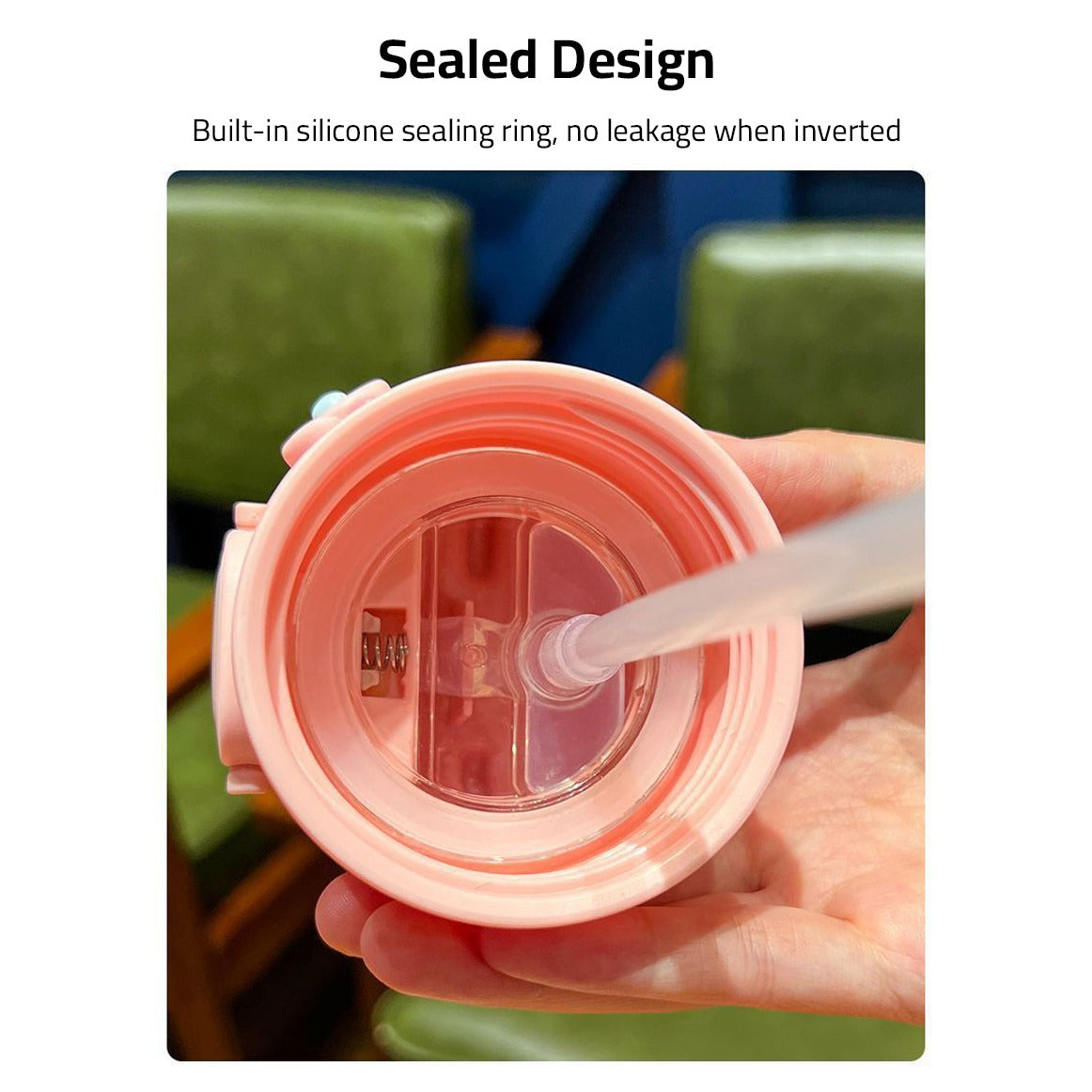 Sealed Design Of Cute Cartoon Bear Water Bottle for Kids.