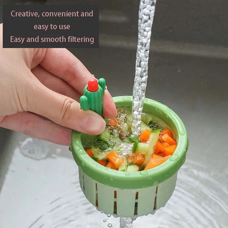 A Person is Holding Cute Kitchen Sink Drainer With Waste Particles.