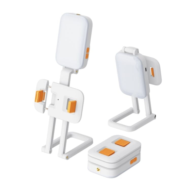 Different Positions Of  D2 Pro LED Live Streaming Light Mobile Phone Holder
