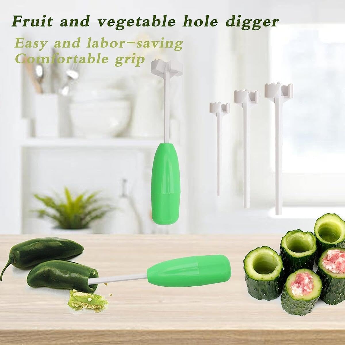 DLC Fruit & Vegetable Corer is Used to Core Vegetables.