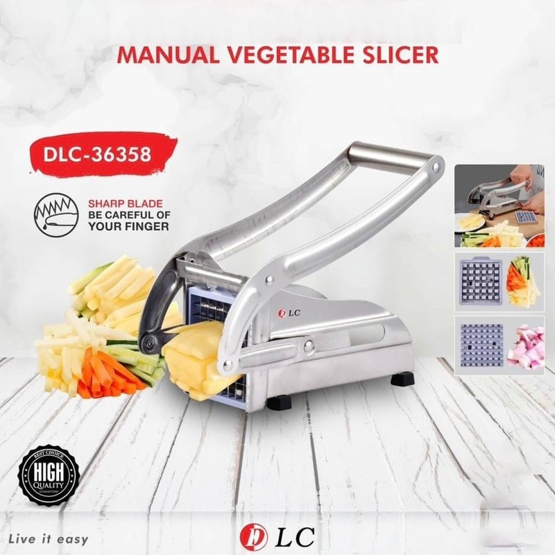 DLC Manual Vegetable Slicer Slicing Potatoes and Vegetables