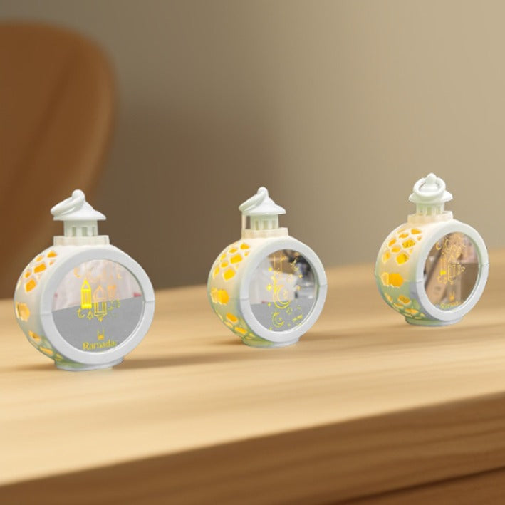 Set Of Ramadan Decorative LED Candle Lantern Light.