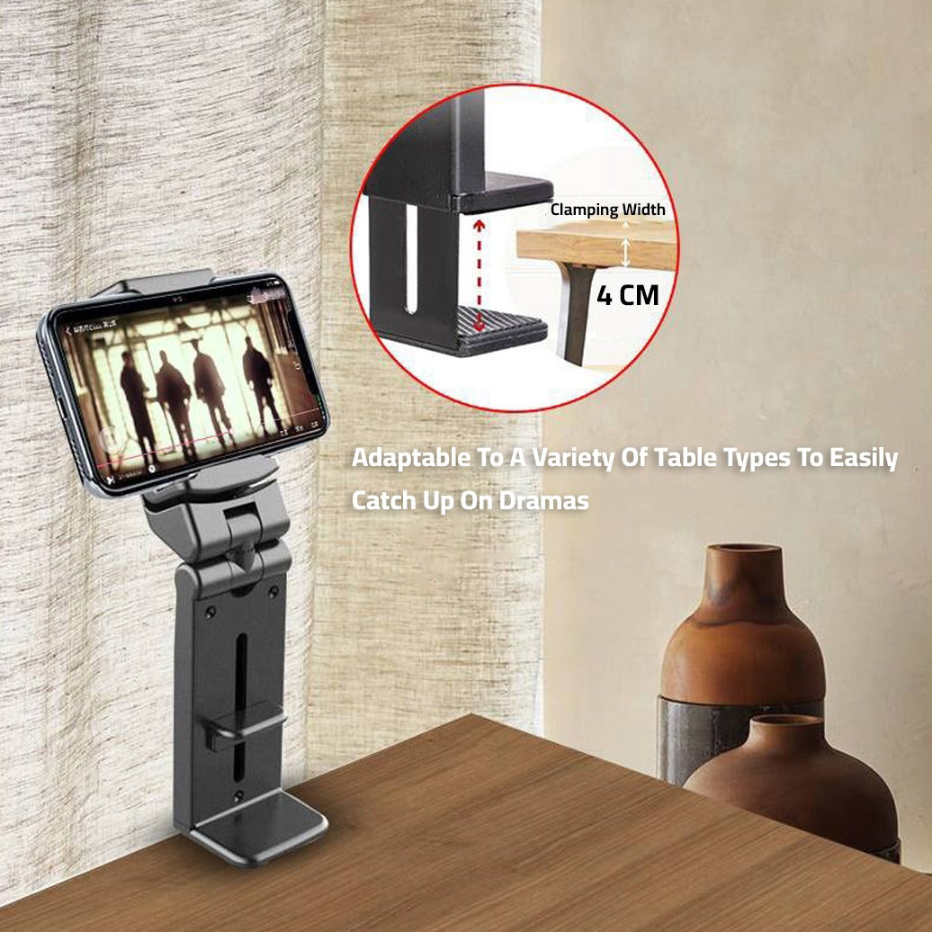 Cabinet Desk Phone Mount Holder, Universal Mobile Phone Holder, Foldab