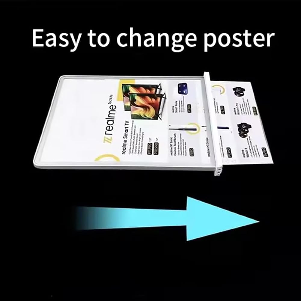 Desktop Double Sided Display Advertising Light Box, LED Sign Poster Holder, A4 Display Stand Desktop Double Sided Display Advertising Light Box, LED Sign Poster Holder, A4 Display Stand