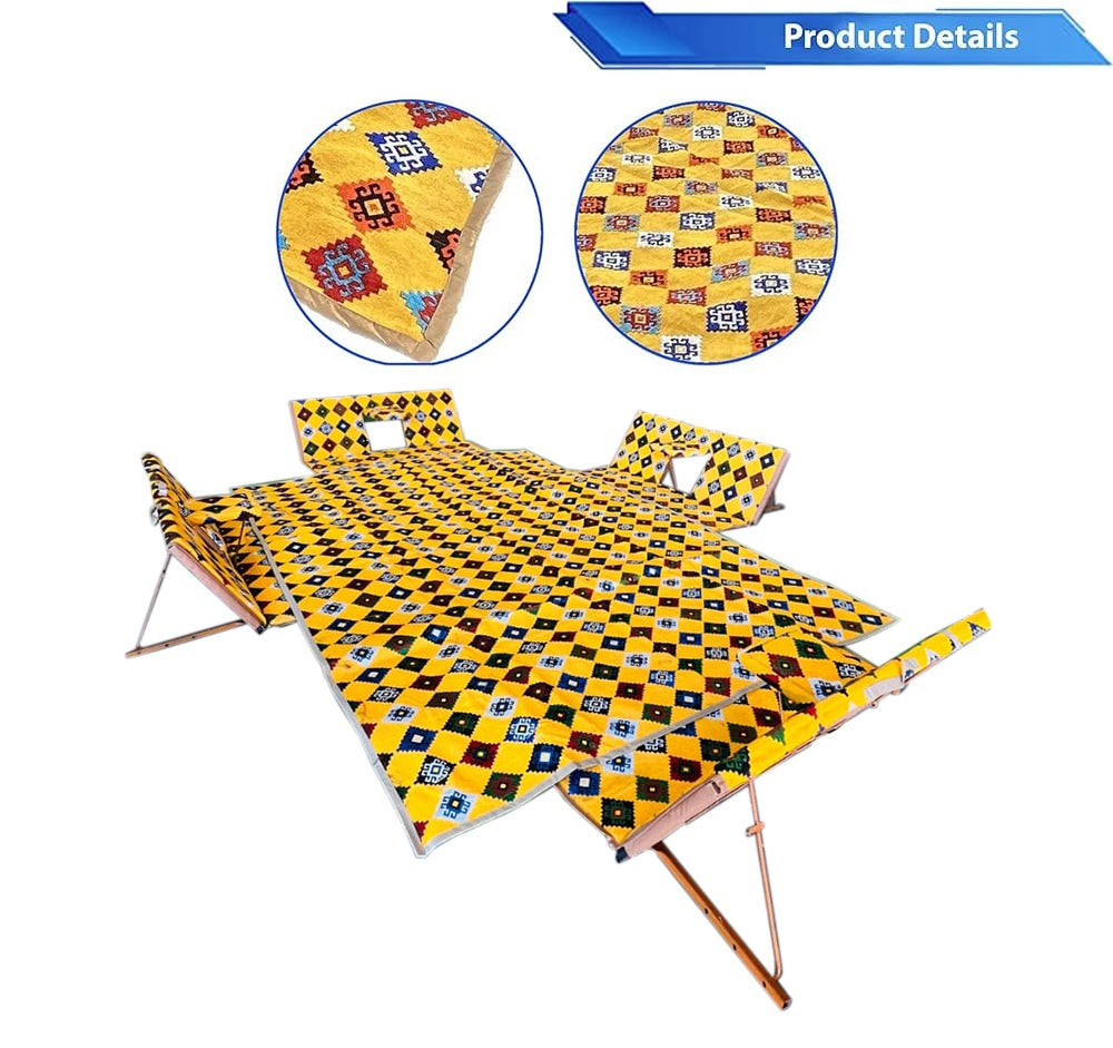 A Foldable Floor Seating Set.