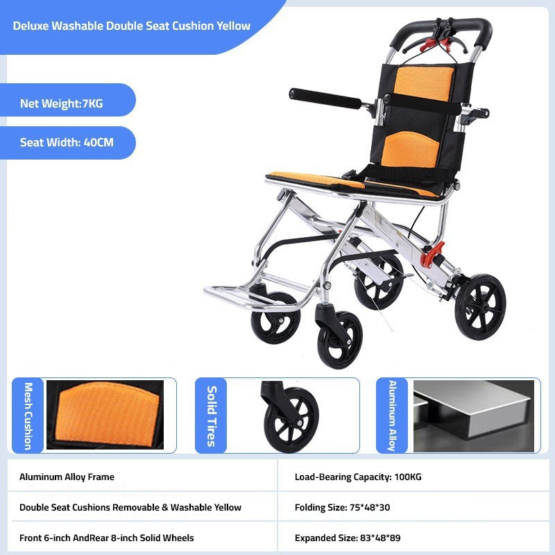 Details Of Portable Folding Travel Wheelchair.