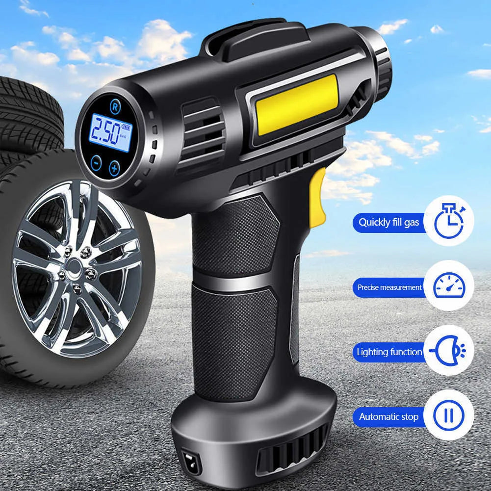 Tire Inflator with LCD Display, Digital Air Compressor Pump for Cars, Bikes & Inflatables Tire Inflator with LCD Display, Digital Air Compressor Pump for Cars, Bikes & Inflatables