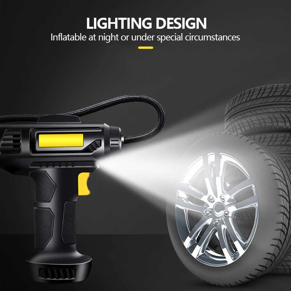 Tire Inflator with LCD Display, Digital Air Compressor Pump for Cars, Bikes & Inflatables Tire Inflator with LCD Display, Digital Air Compressor Pump for Cars, Bikes & Inflatables