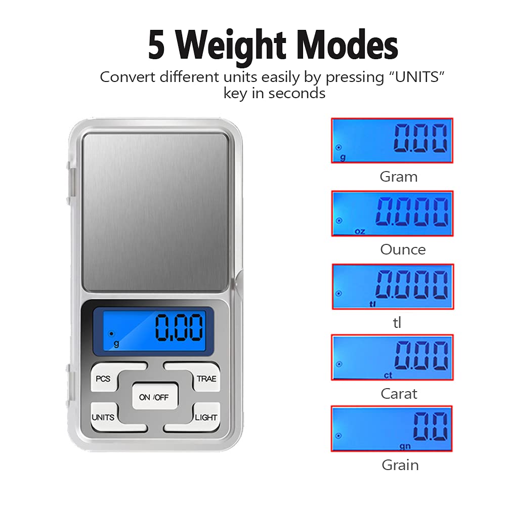 Digital Pocket Scale 200g x 0.01g Precision Mini Weighing Scale with LCD Display Digital Pocket Scale 200g x 0.01g Precision Mini Weighing Scale with LCD Display