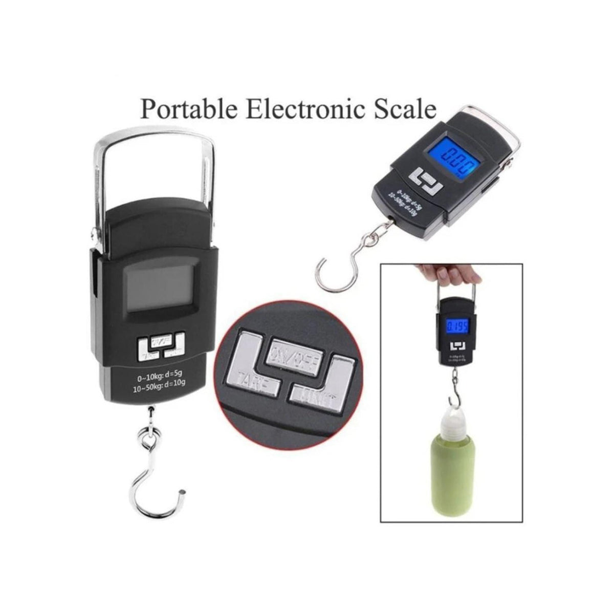 A Person is Weghing a Bottle Using Digital Weighing Scale.