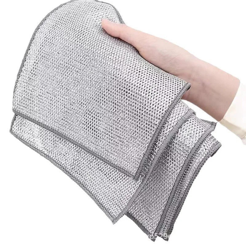 Non-Scratch Wire Dishcloth, Dishwashing Rags, Reusable Wire Cleaning Cloth For Kitchen, Sinks, Pots, Pans Non-Scratch Wire Dishcloth, Dishwashing Rags, Reusable Wire Cleaning Cloth For Kitchen, Sinks, Pots, Pans