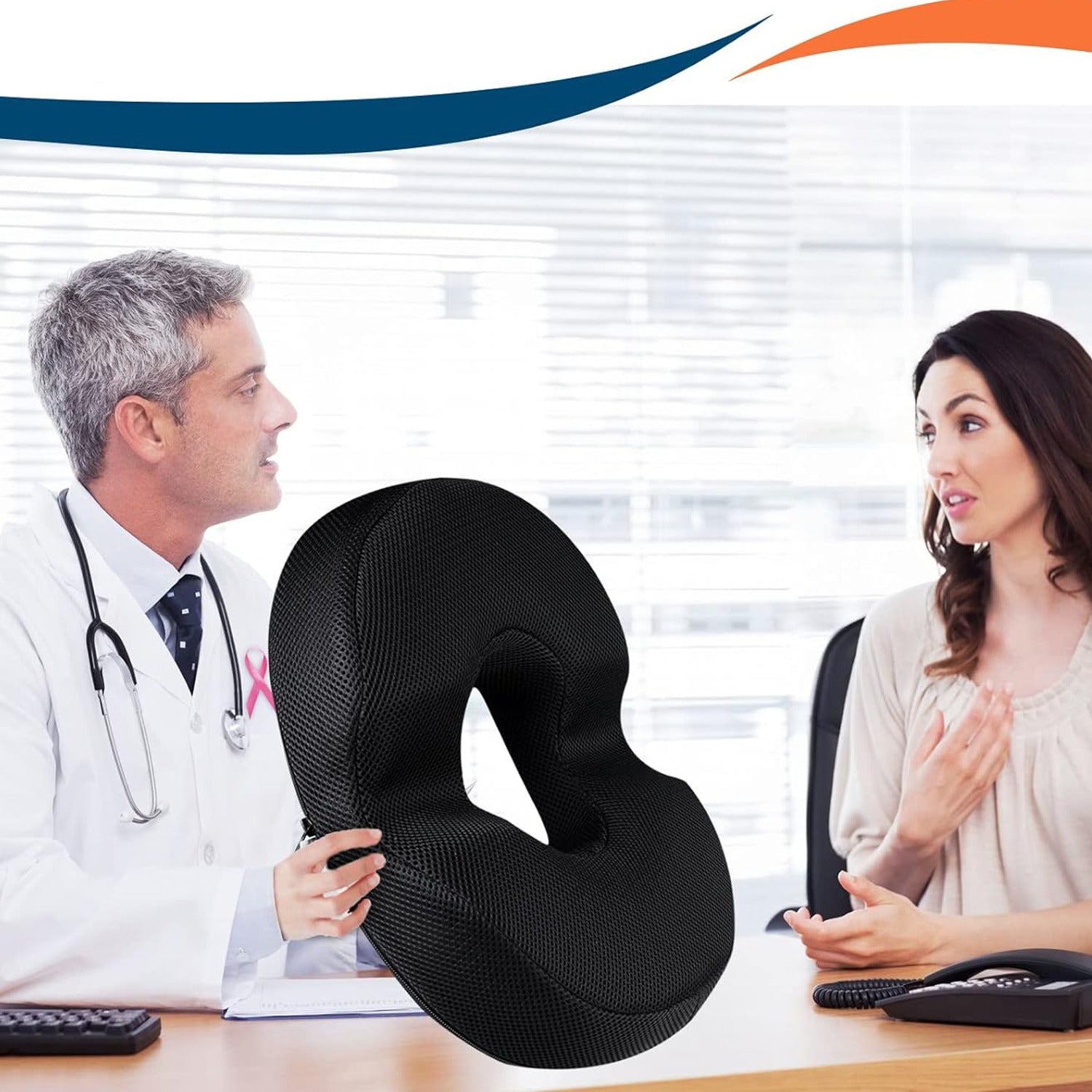 A doctor suggests using the Donut Pillow Seat Cushion