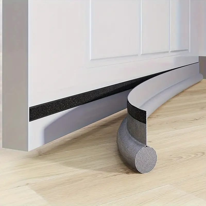 Door Seam Bottom Sealing Guard Strip in Grey Color.