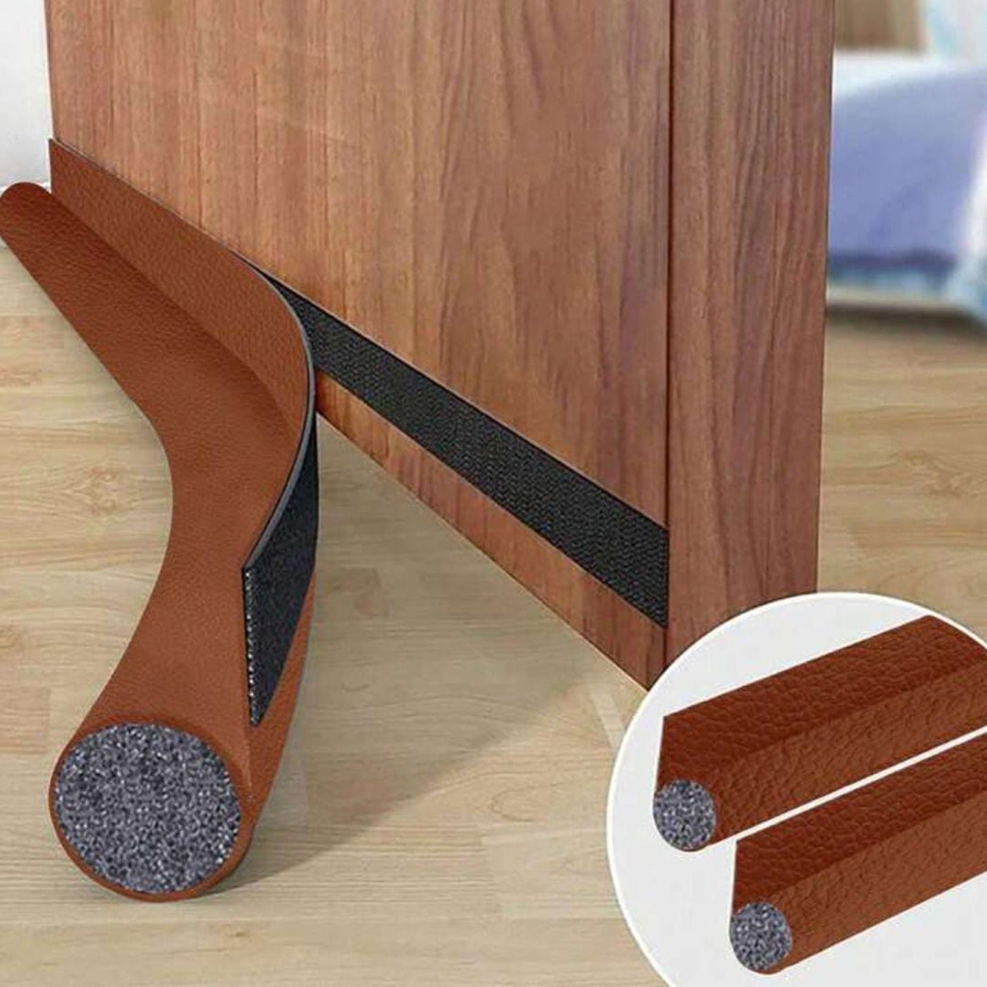 Door Seam Bottom Sealing Guard Strip, Door Gap Filler, Gap Cover Seale