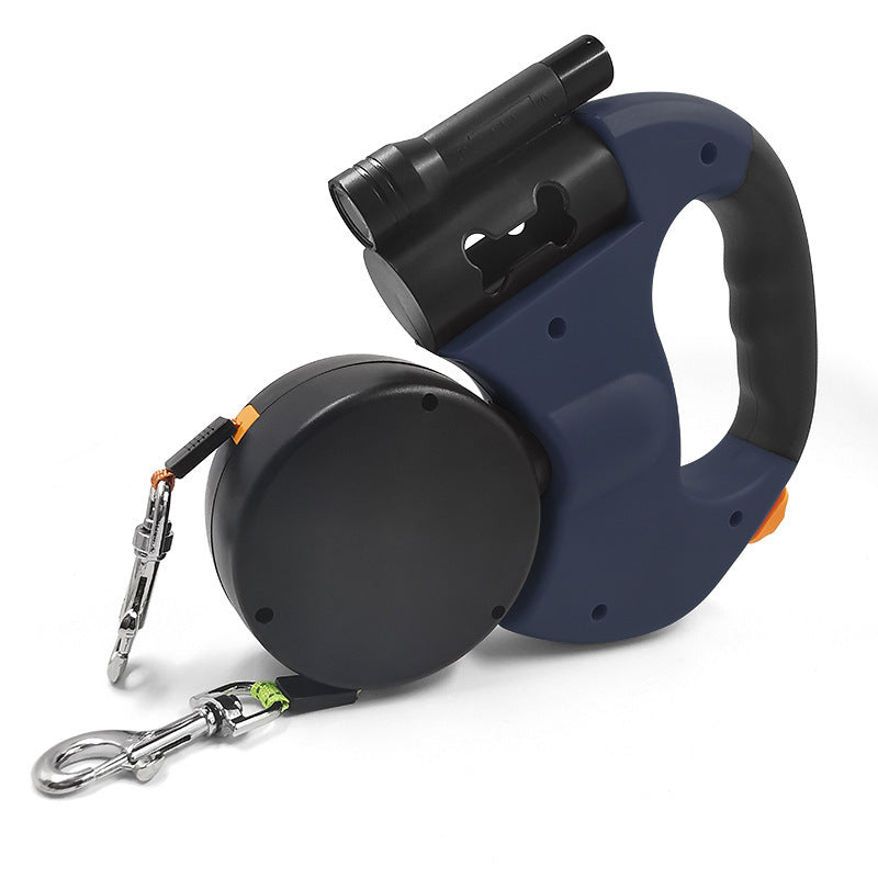 Dual Retractable Dog Leash 3m, Anti-Tangle Automatic Traction Rope for Two Pets Dual Retractable Dog Leash 3m, Anti-Tangle Automatic Traction Rope for Two Pets